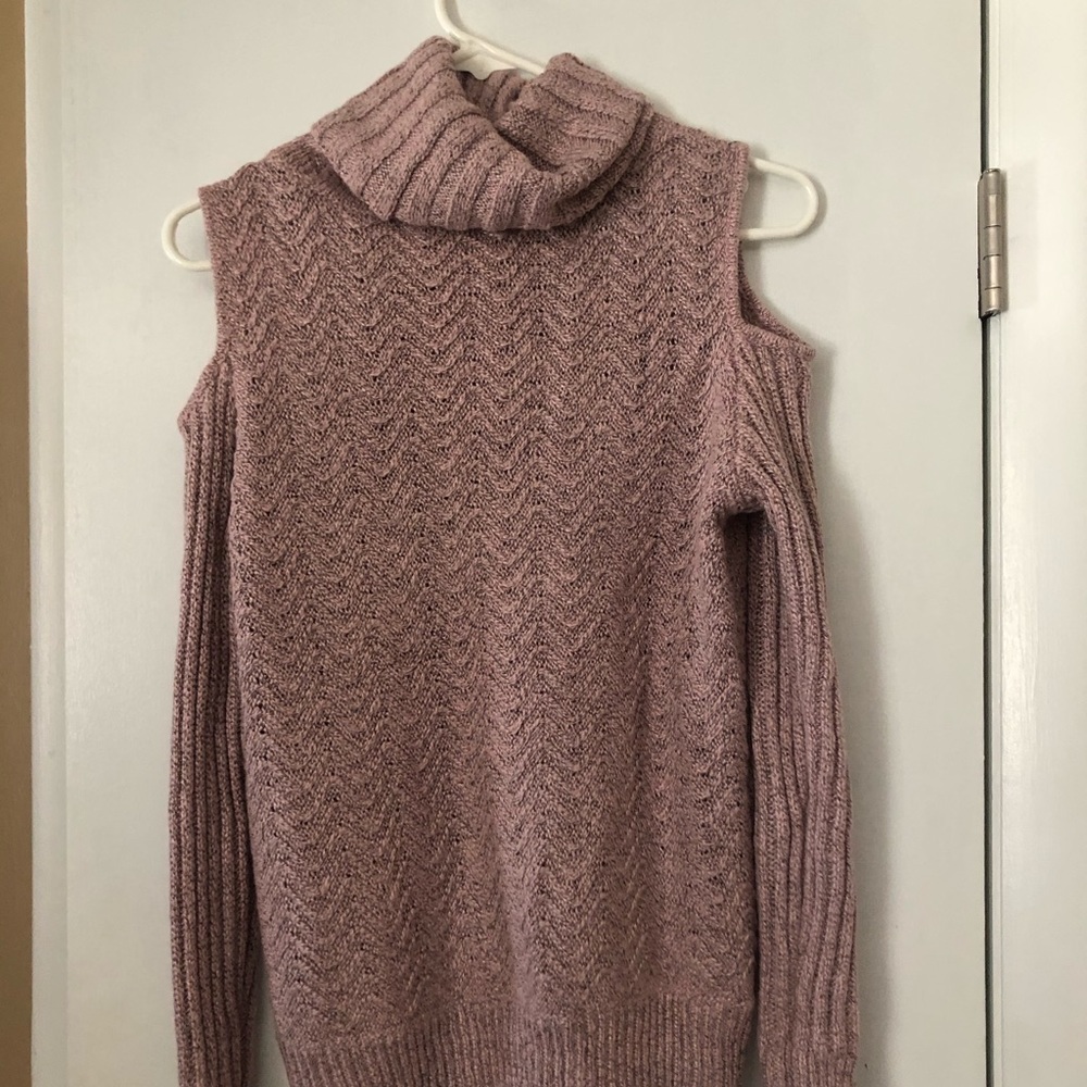 Cut Off Shoulder Sweater